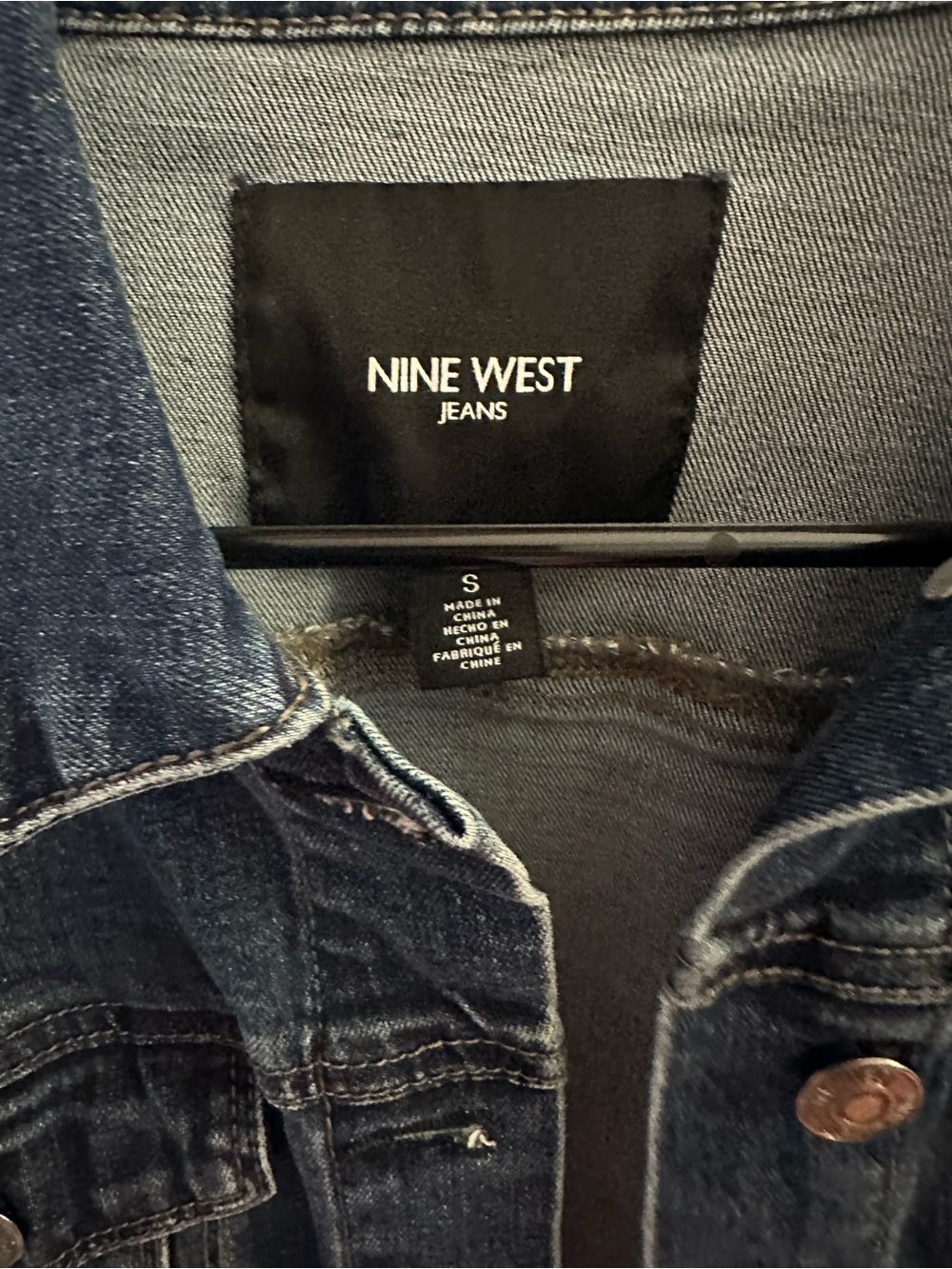 Nine West Dark Blue Denim Jacket - Picture 2 of 5
